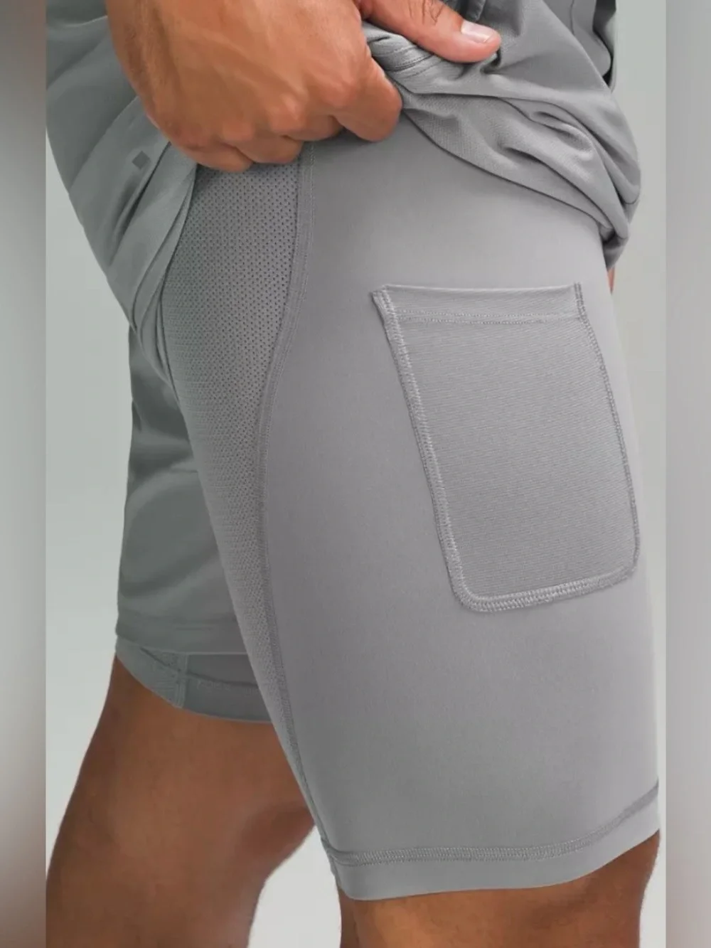 Lululemon License to Train Lined 7” Shorts Gray Men’s Medium